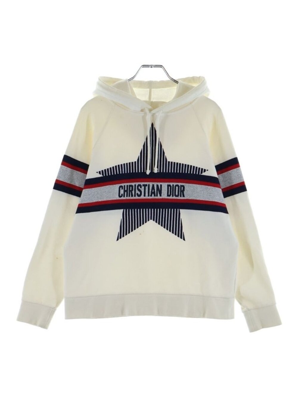 Dior Alps Collection Star Design Sweatshirt Pullover Hoodie White